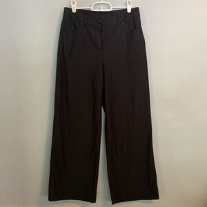 LULULEMON ATHLETICA City Sleek Pocket Wide Leg Crop Pant 28/black,inseam:24 inch